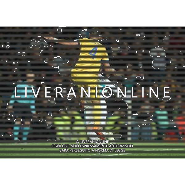 UEFA Champions League 2017/2018 Quarti di Finale Ritorno Madrid - 11.04.2018 Real Madrid-Juventus Nella Foto:il fallo del rigore di benatia su lucas vazquez /Ph.Vitez-Ag. Aldo Liverani