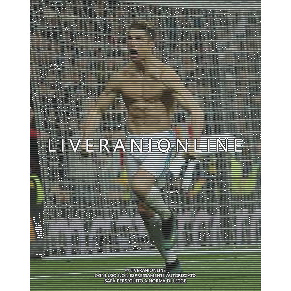 UEFA Champions League 2017/2018 Quarti di Finale Ritorno Madrid - 11.04.2018 Real Madrid-Juventus Nella Foto: esultanza dopo il gol su rigore di cristiano ronaldo /Ph.Vitez-Ag. Aldo Liverani