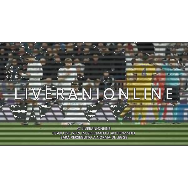 UEFA Champions League 2017/2018 Quarti di Finale Ritorno Madrid - 11.04.2018 Real Madrid-Juventus Nella Foto: esultanza di cristiano ronaldo /Ph.Vitez-Ag. Aldo Liverani