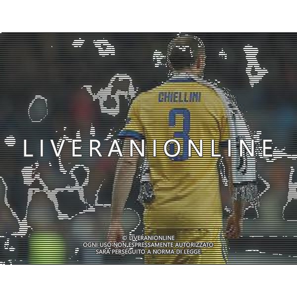 UEFA Champions League 2017/2018 Quarti di Finale Ritorno Madrid - 11.04.2018 Real Madrid-Juventus Nella Foto:delusione di giorgio chiellini /Ph.Vitez-Ag. Aldo Liverani