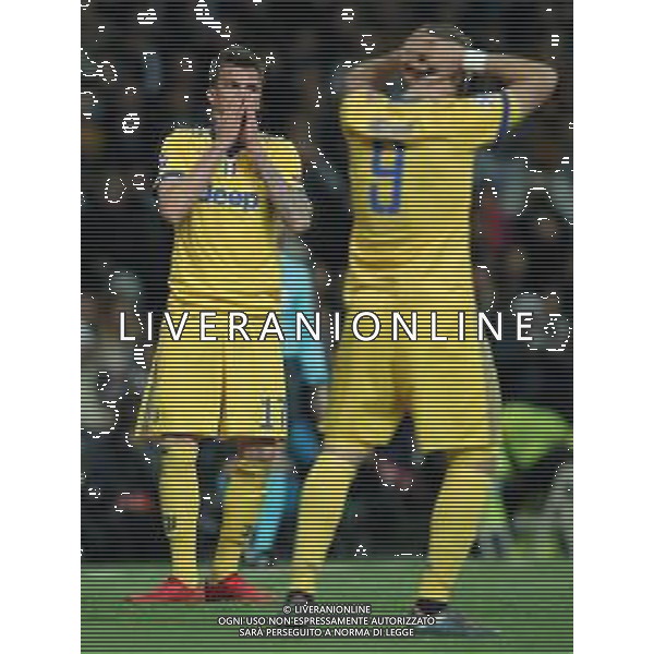 UEFA Champions League 2017/2018 Quarti di Finale Ritorno Madrid - 11.04.2018 Real Madrid-Juventus Nella Foto:Mandzukic Mario - Higuain Gonzalo /Ph.Vitez-Ag. Aldo Liverani