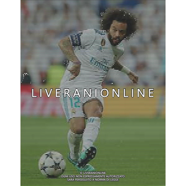 UEFA Champions League 2017/2018 Quarti di Finale Ritorno Madrid - 11.04.2018 Real Madrid-Juventus Nella Foto:Marcelo /Ph.Vitez-Ag. Aldo Liverani