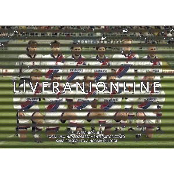 15-10-1997 BERGAMO COPPA ITALIA ATALANTA BOLOGNA 3-1 NELLA FOTO FORMAZIONE BOLOGNA 1997-1998 SIN GIORGIO STERCHELE-MASSIMO PAGANIN-MICHELE PARAMATTI-DANIELE CARNASCIALI-KENNET ANDERSSON-STEFANO TORRISI SED SIN GIANCARLO MAROCCHI-OSCAR MAGONI-IGOR SHALIMOV-ROBERTO BAGGIO-IGOR KOLIVANOV AG ALDO LIVERANI SAS
