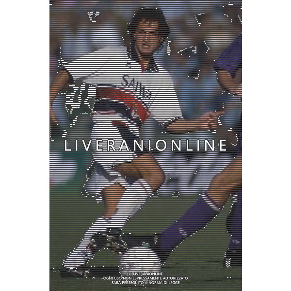 Genoa calcio 1992/93 nella foto andrea fortunato ph archivio agenzia aldo liverani