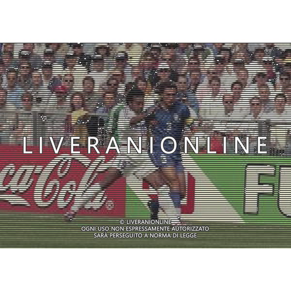 03-07-1998 CAMPIONATO DEL MONDO FRANCIA 98 PARIGI-ITALIA FRANCIA 0-0 AI SUPPLEMENTARI 4-3 NELLA FOTO PAOLO MALDINI AG ALDO LIVERANI SAS