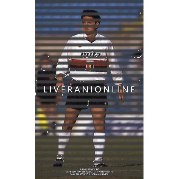Genoa calcio 1992/93 nella foto andrea fortunato ph archivio agenzia aldo liverani