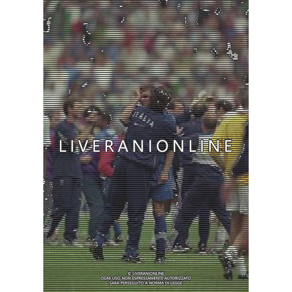 03-07-1998 CAMPIONATO DEL MONDO FRANCIA 98 PARIGI-ITALIA FRANCIA 0-0 AI SUPPLEMENTARI 4-3 NELLA FOTO CHRISTIAN VIERI PIANGE A FINE GARA AG ALDO LIVERANI SAS