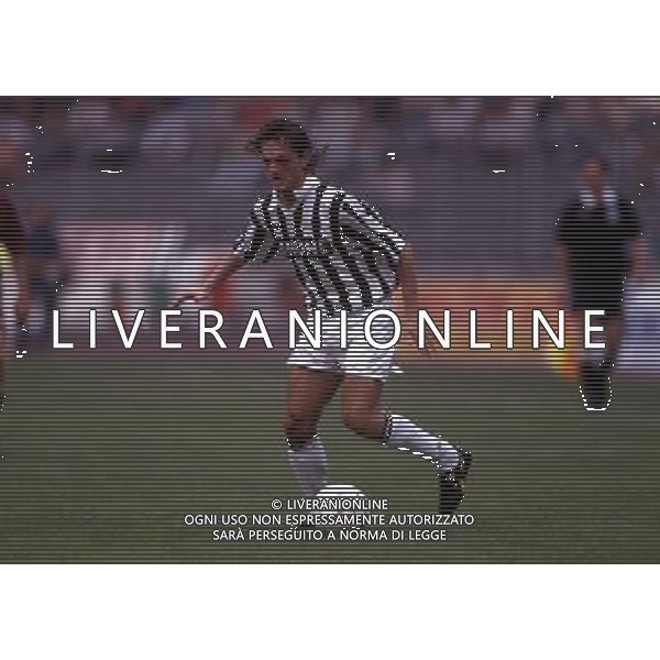 Juventus calcio 1993/94 nella foto andrea fortunato ph archivio agenzia aldo liverani