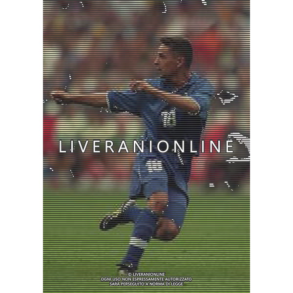 03-07-1998 CAMPIONATO DEL MONDO FRANCIA 98 PARIGI-ITALIA FRANCIA 0-0 AI SUPPLEMENTARI 4-3 NELLA FOTO ROBERTO BAGGIO AG ALDO LIVERANI SAS