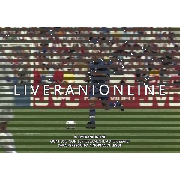 03-07-1998 CAMPIONATO DEL MONDO FRANCIA 98 PARIGI-ITALIA FRANCIA 0-0 AI SUPPLEMENTARI 4-3 NELLA FOTO LUIGI DI BIAGIO AG ALDO LIVERANI SAS