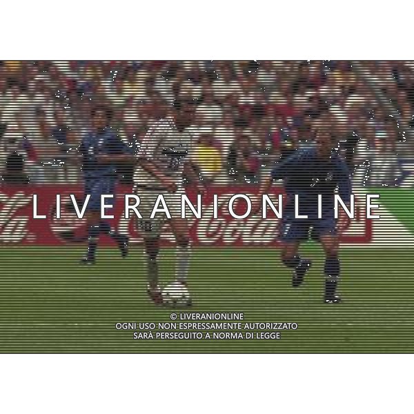 03-07-1998 CAMPIONATO DEL MONDO FRANCIA 98 PARIGI-ITALIA FRANCIA 0-0 AI SUPPLEMENTARI 4-3 NELLA FOTO ZINEDINE ZIDANE AG ALDO LIVERANI SAS