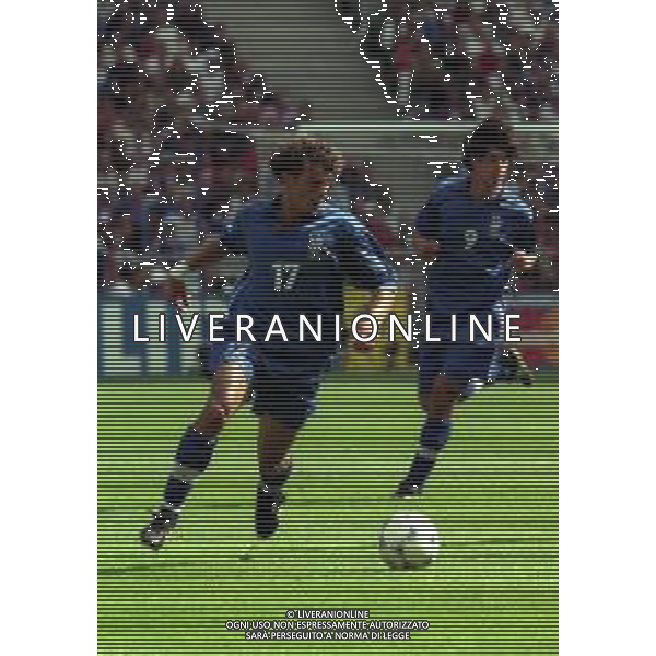 03-07-1998 CAMPIONATO DEL MONDO FRANCIA 98 PARIGI-ITALIA FRANCIA 0-0 AI SUPPLEMENTARI 4-3 NELLA FOTO FRANCESCO MORIERO AG ALDO LIVERANI SAS