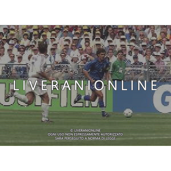 03-07-1998 CAMPIONATO DEL MONDO FRANCIA 98 PARIGI-ITALIA FRANCIA 0-0 AI SUPPLEMENTARI 4-3 NELLA FOTO PAOLO MALDINI AG ALDO LIVERANI SAS