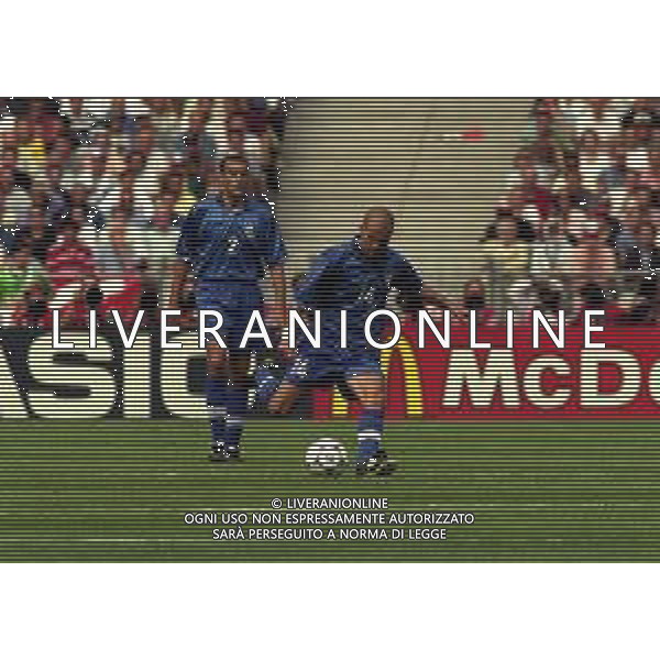 03-07-1998 CAMPIONATO DEL MONDO FRANCIA 98 PARIGI-ITALIA FRANCIA 0-0 AI SUPPLEMENTARI 4-3 NELLA FOTO LUIGI DI BIAGIO AG ALDO LIVERANI SAS