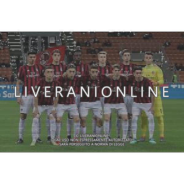 Coppa Italia TIM Cup Primavera 2017/2018 Finale Ritorno Milano - 13.04.2018 Milan-Torino Nella Foto:milan squadra formazione soncin,bellanova,torrasi,gabbia,tsadjout,dias,forte,capanni,brescianini,el hilali,bellodi /Ph.Vitez-Ag. Aldo Liverani