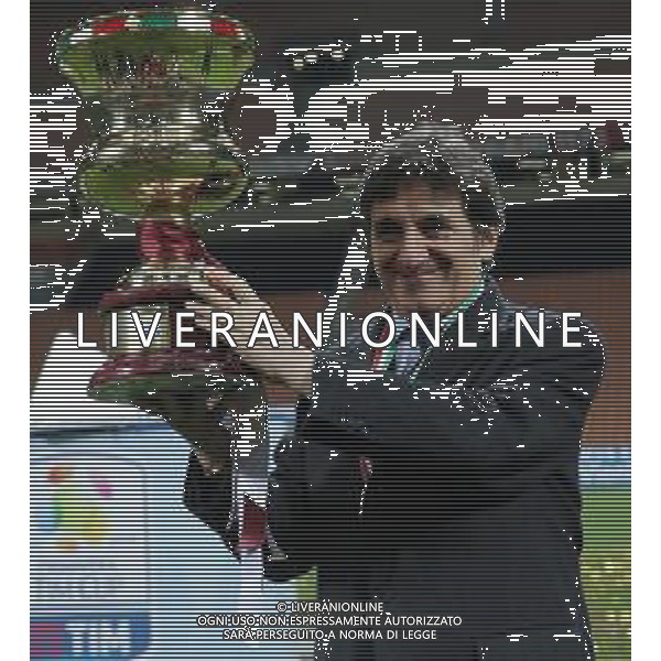 Coppa Italia TIM Cup Primavera 2017/2018 Finale Ritorno Milano - 13.04.2018 Milan-Torino Nella Foto:cairo con la coppa /Ph.Vitez-Ag. Aldo Liverani