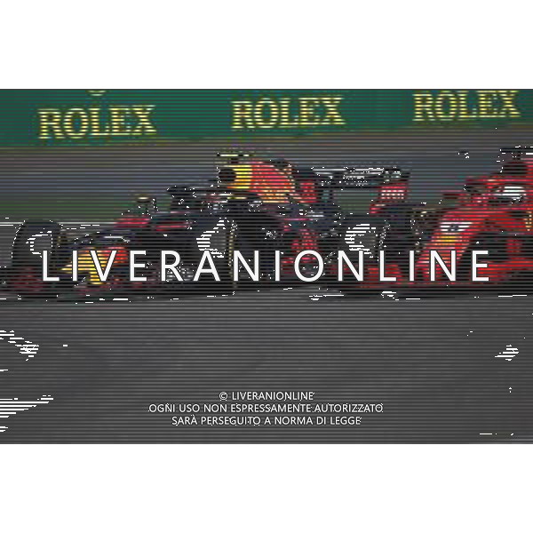 Max Verstappen (NLD) Red Bull Racing and Sebastian Vettel (GER) Scuderia Ferrari collide during the race 15.04.2018. Formula 1 World Championship, Rd 3, Chinese Grand Prix, Shanghai, China, Race Day. / AGENZIA ALDO LIVERANI SAS - ITALY ONLY EDITORIAL USE ONLY