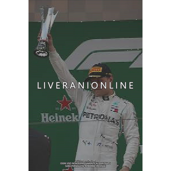 2nd place Valtteri Bottas (FIN) Mercedes AMG F1. 15.04.2018. Formula 1 World Championship, Rd 3, Chinese Grand Prix, Shanghai, China, Race Day. / AGENZIA ALDO LIVERANI SAS - ITALY ONLY EDITORIAL USE ONLY