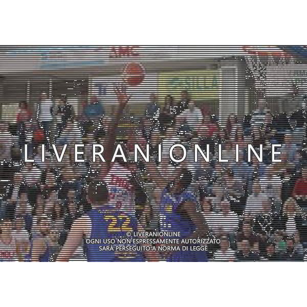 15-04-2018 IMOLA-Andrea Costa Imola Basket-Poderosa Pallacanestro Montegranaro nella foto wilson jeremiah imola FOTO GIANNI SANNA-AG ALDO LIVERANI SAS