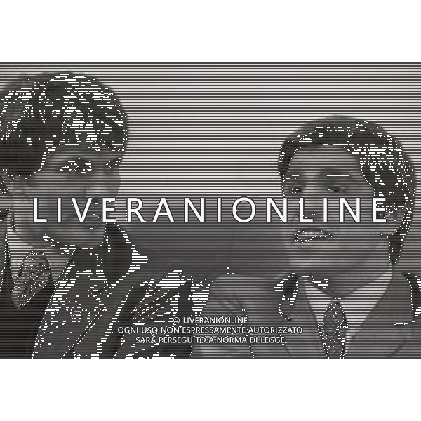 RETROSPETTIVA NINO BENVENUTI PUGILE ROMA 1969 NELLA FOTO NINO BENVENUTI CON GIULIANO GEMMA AG ALDO LIVERANI SAS