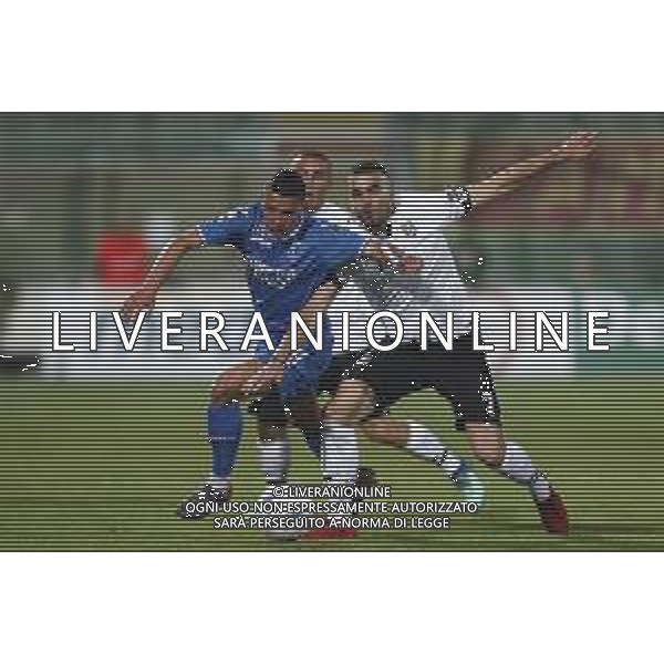 CESENA - EMPOLI serie B ConTe.it 17/04/2018 nella foto: Caputo Francesco FAZZI NICOLÒ ©Claudio Zamagni/Agenzia Aldo Liverani Caputo Francesco FAZZI NICOLÒ during Serie B conTe.it match between Cesena and Empoli at Stadio Orogel Dino Manuzzi on April 17, 2018 in Cesena, Italy. photo credit by Claudio Zamagni/Aldo Liverani Photo Agency