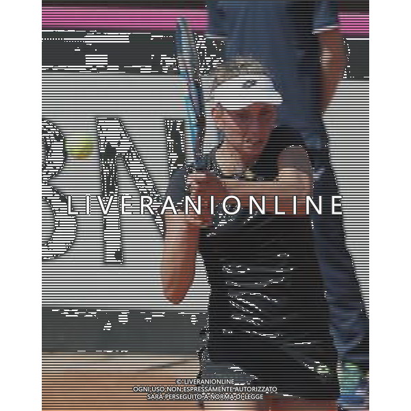 Fed Cup Play-Off per la promozione nel World Group Italia-Belgio Genova - 21.04.2018 Jasmine Paolini vs Elise Mertens Nella Foto:Elise Mertens /Ph.Vitez-Ag. Aldo Liverani / AGENZIA ALDO LIVERANI SAS