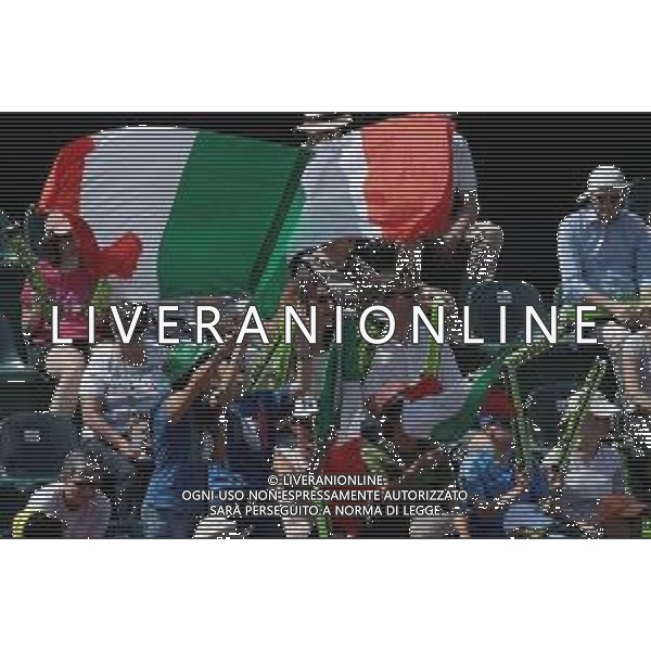 Fed Cup Play-Off per la promozione nel World Group Italia-Belgio Genova - 21.04.2018 Jasmine Paolini vs Elise Mertens Nella Foto:Tifosi Italiani /Ph.Vitez-Ag. Aldo Liverani / AGENZIA ALDO LIVERANI SAS