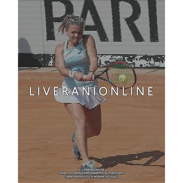 Fed Cup Play-Off per la promozione nel World Group Italia-Belgio Genova - 21.04.2018 Jasmine Paolini vs Elise Mertens Nella Foto:Jasmine Paolini /Ph.Vitez-Ag. Aldo Liverani / AGENZIA ALDO LIVERANI SAS