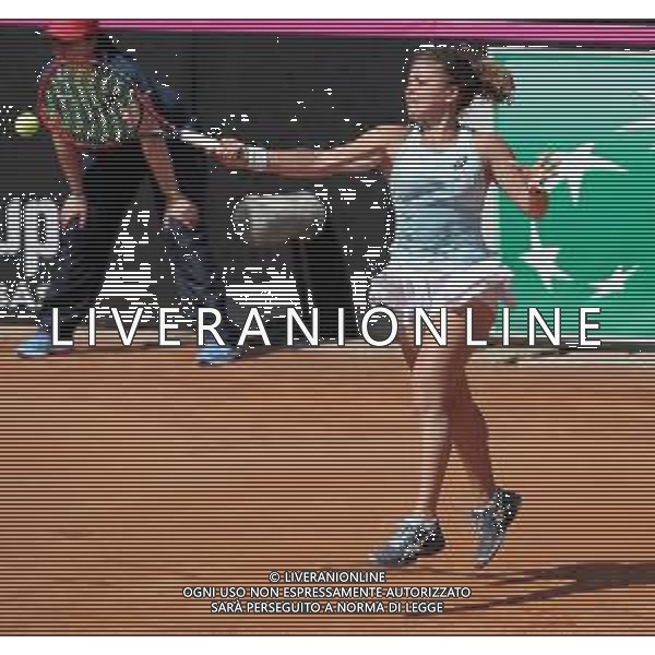 Fed Cup Play-Off per la promozione nel World Group Italia-Belgio Genova - 21.04.2018 Jasmine Paolini vs Elise Mertens Nella Foto:Jasmine Paolini /Ph.Vitez-Ag. Aldo Liverani / AGENZIA ALDO LIVERANI SAS