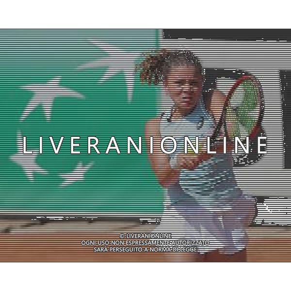 Fed Cup Play-Off per la promozione nel World Group Italia-Belgio Genova - 21.04.2018 Jasmine Paolini vs Elise Mertens Nella Foto:Jasmine Paolini /Ph.Vitez-Ag. Aldo Liverani / AGENZIA ALDO LIVERANI SAS