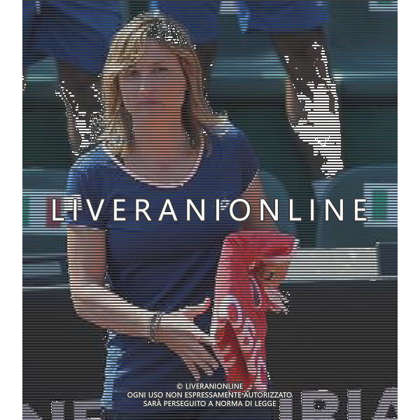 Fed Cup Play-Off per la promozione nel World Group Italia-Belgio Genova - 21.04.2018 Sara Errani vs Alison Van Uytvanck Nella Foto:Tathiana Garbin /Ph.Vitez-Ag. Aldo Liverani