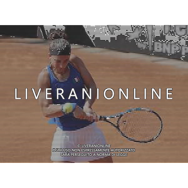 Fed Cup Play-Off per la promozione nel World Group Italia-Belgio Genova - 21.04.2018 Sara Errani vs Alison Van Uytvanck Nella Foto:Sara Errani /Ph.Vitez-Ag. Aldo Liverani