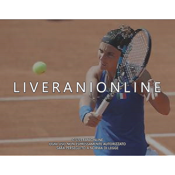 Fed Cup Play-Off per la promozione nel World Group Italia-Belgio Genova - 21.04.2018 Sara Errani vs Alison Van Uytvanck Nella Foto:Sara Errani /Ph.Vitez-Ag. Aldo Liverani