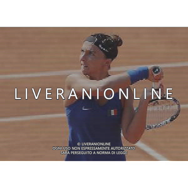 Fed Cup Play-Off per la promozione nel World Group Italia-Belgio Genova - 21.04.2018 Sara Errani vs Alison Van Uytvanck Nella Foto:Sara Errani /Ph.Vitez-Ag. Aldo Liverani