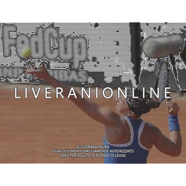 Fed Cup Play-Off per la promozione nel World Group Italia-Belgio Genova - 21.04.2018 Sara Errani vs Alison Van Uytvanck Nella Foto:Sara Errani /Ph.Vitez-Ag. Aldo Liverani