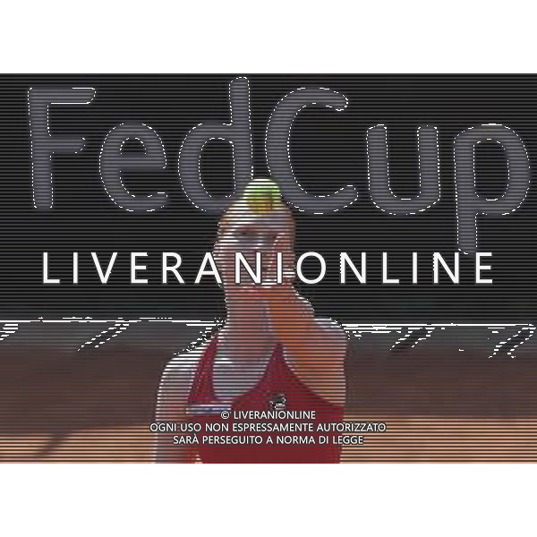 Fed Cup Play-Off per la promozione nel World Group Italia-Belgio Genova - 21.04.2018 Sara Errani vs Alison Van Uytvanck Nella Foto:Alison Van Uytvanck /Ph.Vitez-Ag. Aldo Liverani