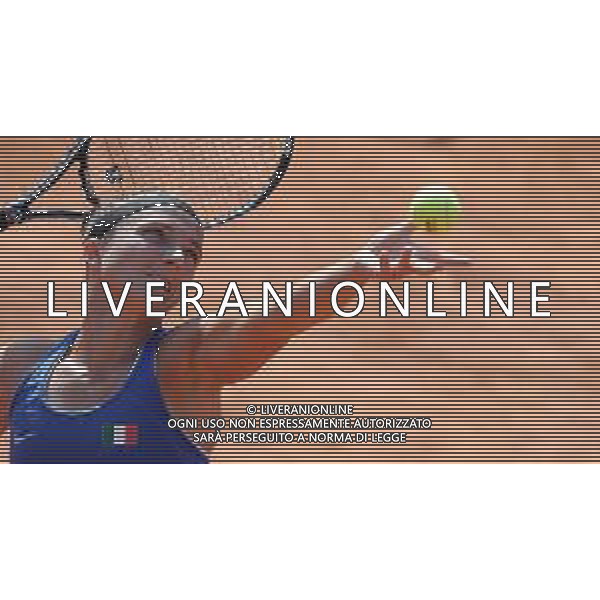 Fed Cup Play-Off per la promozione nel World Group Italia-Belgio Genova - 21.04.2018 Sara Errani vs Alison Van Uytvanck Nella Foto:Sara Errani /Ph.Vitez-Ag. Aldo Liverani