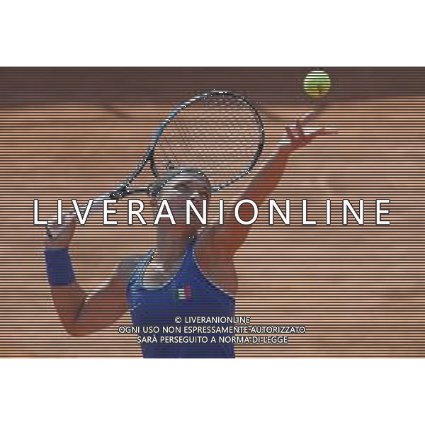 Fed Cup Play-Off per la promozione nel World Group Italia-Belgio Genova - 21.04.2018 Sara Errani vs Alison Van Uytvanck Nella Foto:Sara Errani /Ph.Vitez-Ag. Aldo Liverani