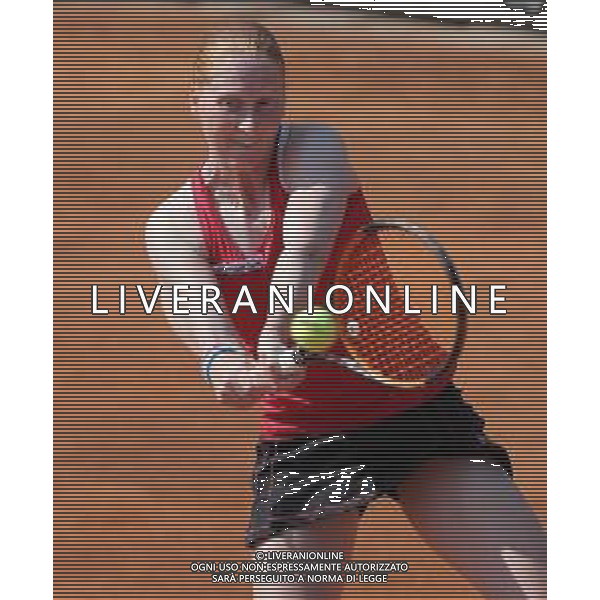 Fed Cup Play-Off per la promozione nel World Group Italia-Belgio Genova - 21.04.2018 Sara Errani vs Alison Van Uytvanck Nella Foto:Alison Van Uytvanck /Ph.Vitez-Ag. Aldo Liverani