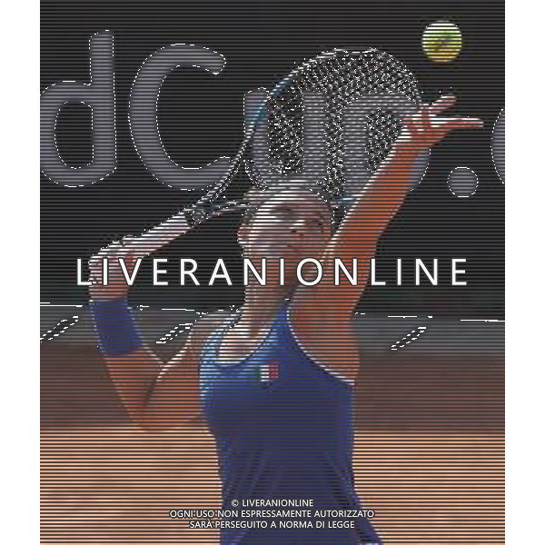 Fed Cup Play-Off per la promozione nel World Group Italia-Belgio Genova - 21.04.2018 Sara Errani vs Alison Van Uytvanck Nella Foto:Sara Errani /Ph.Vitez-Ag. Aldo Liverani