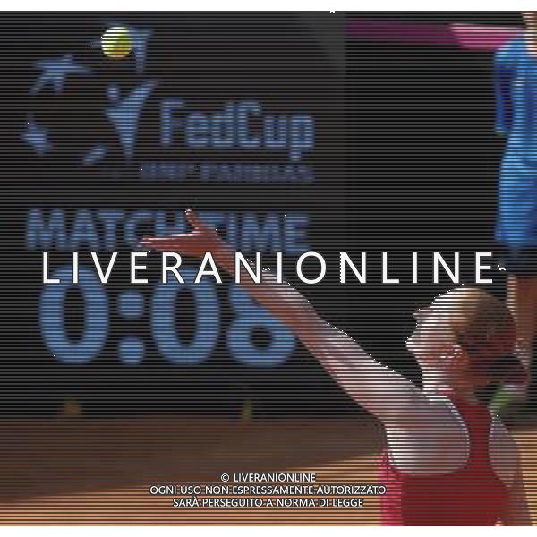 Fed Cup Play-Off per la promozione nel World Group Italia-Belgio Genova - 21.04.2018 Sara Errani vs Alison Van Uytvanck Nella Foto:Alison Van Uytvanck /Ph.Vitez-Ag. Aldo Liverani