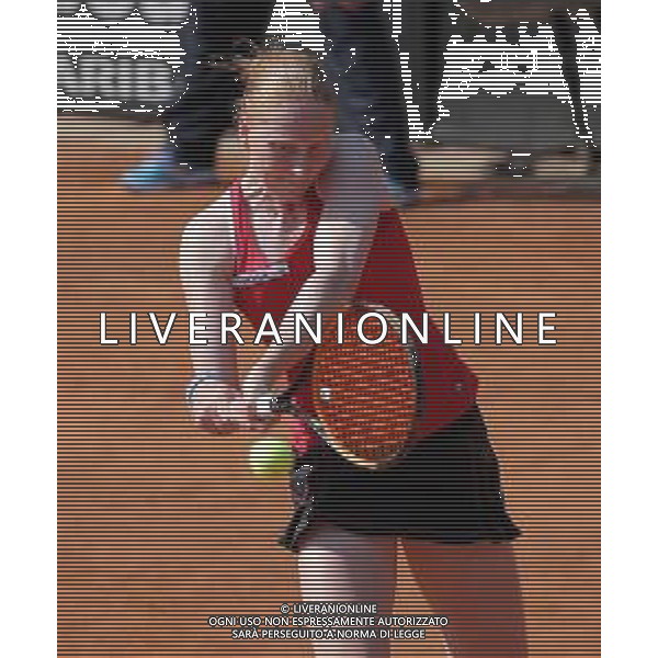 Fed Cup Play-Off per la promozione nel World Group Italia-Belgio Genova - 21.04.2018 Sara Errani vs Alison Van Uytvanck Nella Foto:Alison Van Uytvanck /Ph.Vitez-Ag. Aldo Liverani