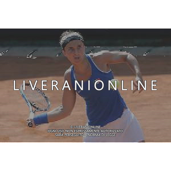 Fed Cup Play-Off per la promozione nel World Group Italia-Belgio Genova - 21.04.2018 Sara Errani vs Alison Van Uytvanck Nella Foto:Sara Errani /Ph.Vitez-Ag. Aldo Liverani