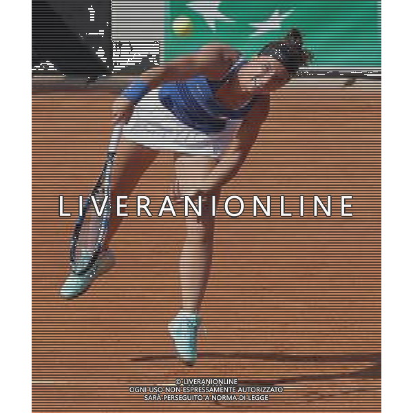 Fed Cup Play-Off per la promozione nel World Group Italia-Belgio Genova - 21.04.2018 Sara Errani vs Alison Van Uytvanck Nella Foto:Sara Errani /Ph.Vitez-Ag. Aldo Liverani