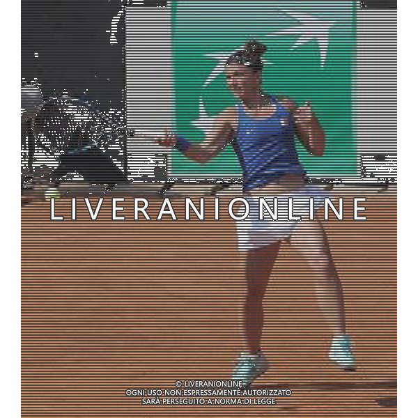 Fed Cup Play-Off per la promozione nel World Group Italia-Belgio Genova - 21.04.2018 Sara Errani vs Alison Van Uytvanck Nella Foto:Sara Errani /Ph.Vitez-Ag. Aldo Liverani