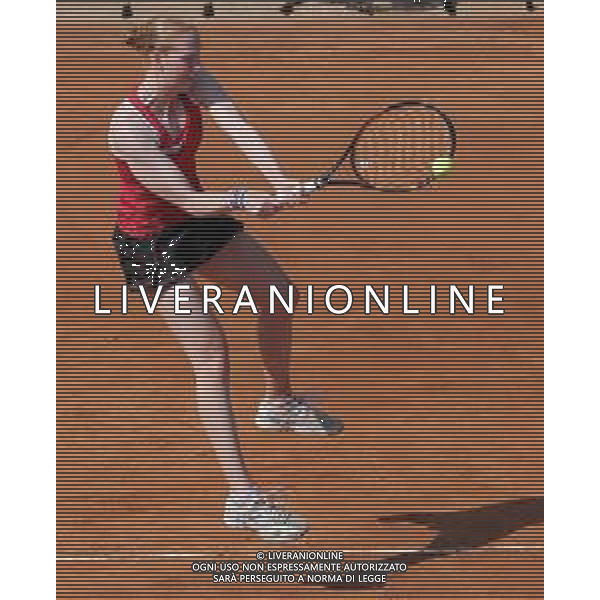 Fed Cup Play-Off per la promozione nel World Group Italia-Belgio Genova - 21.04.2018 Sara Errani vs Alison Van Uytvanck Nella Foto:Alison Van Uytvanck /Ph.Vitez-Ag. Aldo Liverani