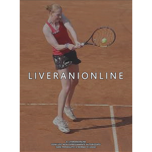 Fed Cup Play-Off per la promozione nel World Group Italia-Belgio Genova - 21.04.2018 Sara Errani vs Alison Van Uytvanck Nella Foto:Alison Van Uytvanck /Ph.Vitez-Ag. Aldo Liverani