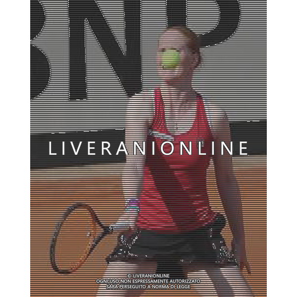 Fed Cup Play-Off per la promozione nel World Group Italia-Belgio Genova - 21.04.2018 Sara Errani vs Alison Van Uytvanck Nella Foto:Alison Van Uytvanck /Ph.Vitez-Ag. Aldo Liverani