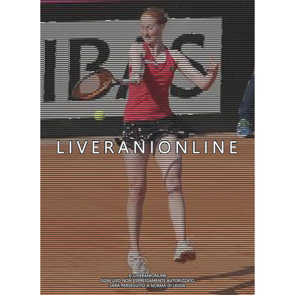 Fed Cup Play-Off per la promozione nel World Group Italia-Belgio Genova - 21.04.2018 Sara Errani vs Alison Van Uytvanck Nella Foto:Alison Van Uytvanck /Ph.Vitez-Ag. Aldo Liverani