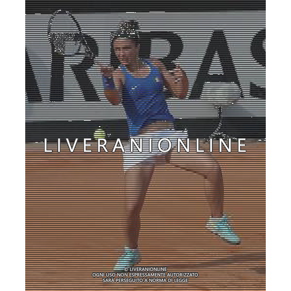 Fed Cup Play-Off per la promozione nel World Group Italia-Belgio Genova - 21.04.2018 Sara Errani vs Alison Van Uytvanck Nella Foto:Sara Errani /Ph.Vitez-Ag. Aldo Liverani